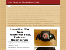 Tablet Screenshot of lioneltransformer.com